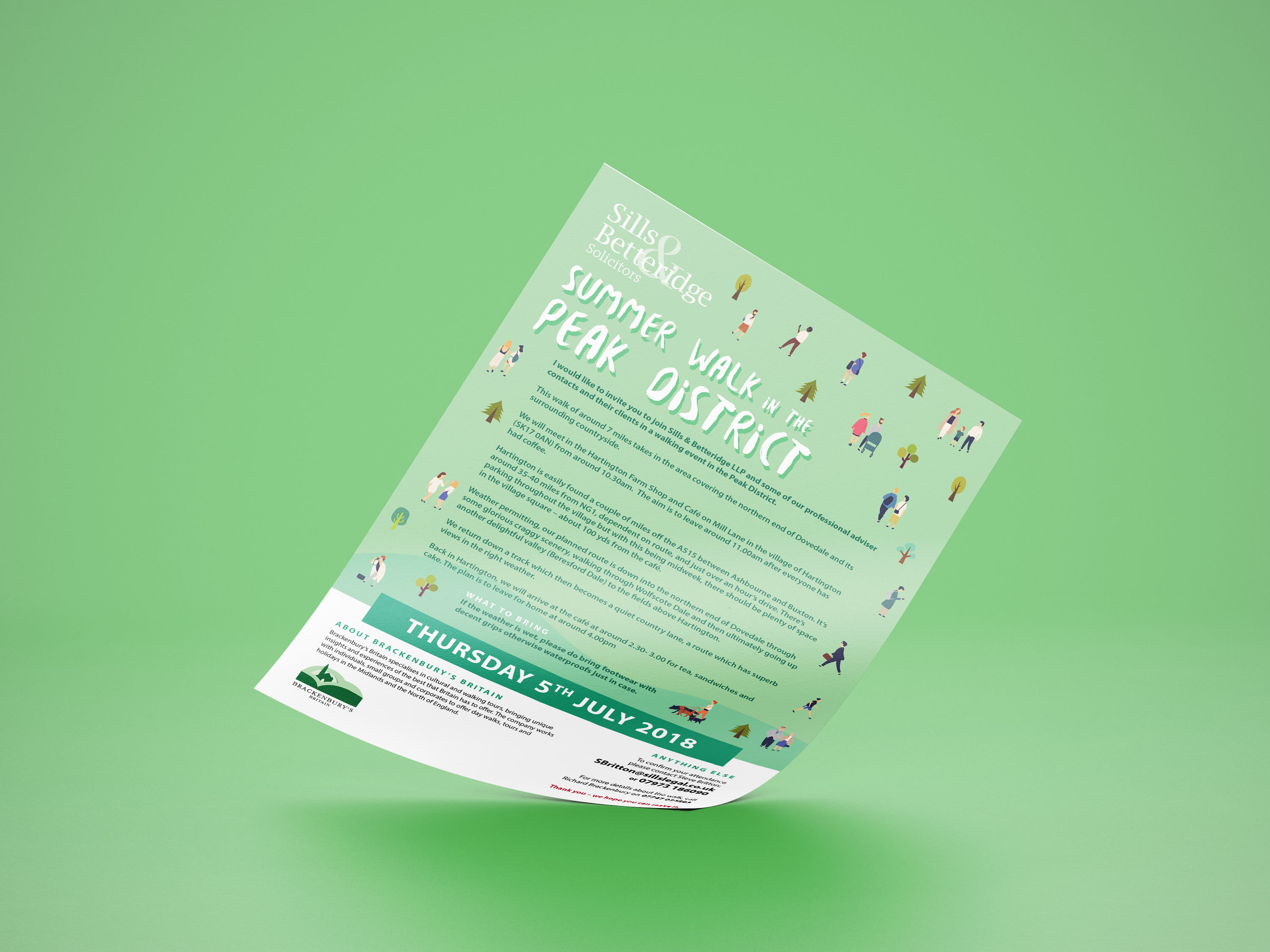 Sills Summer Walk Invite Design